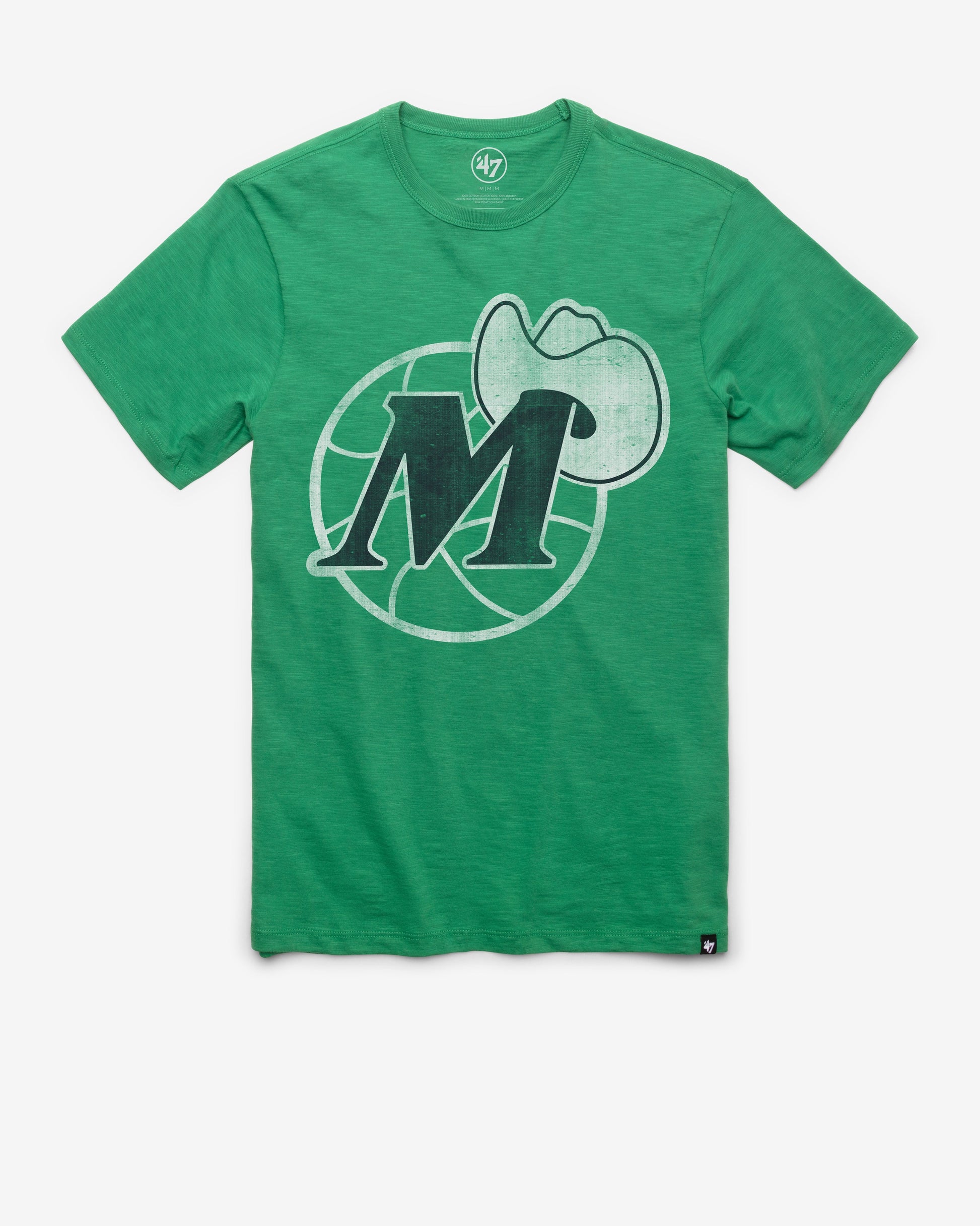 DALLAS MAVERICKS HARDWOOD CLASSICS GRIT '47 SCRUM TEE KELLY