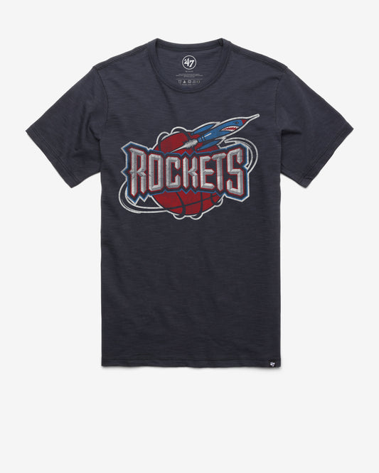 HOUSTON ROCKETS HARDWOOD CLASSICS GRIT '47 SCRUM TEE FALL NAVY