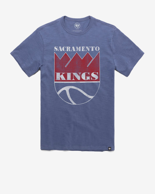 SACRAMENTO KINGS HARDWOOD CLASSICS GRIT '47 SCRUM TEE BLEACHER BLUE