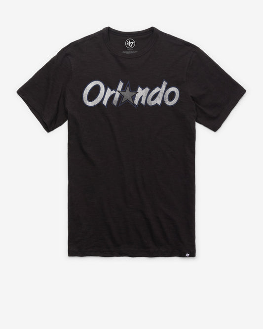 ORLANDO MAGIC HARDWOOD CLASSICS GRIT WORDMARK '47 SCRUM TEE JET BLACK