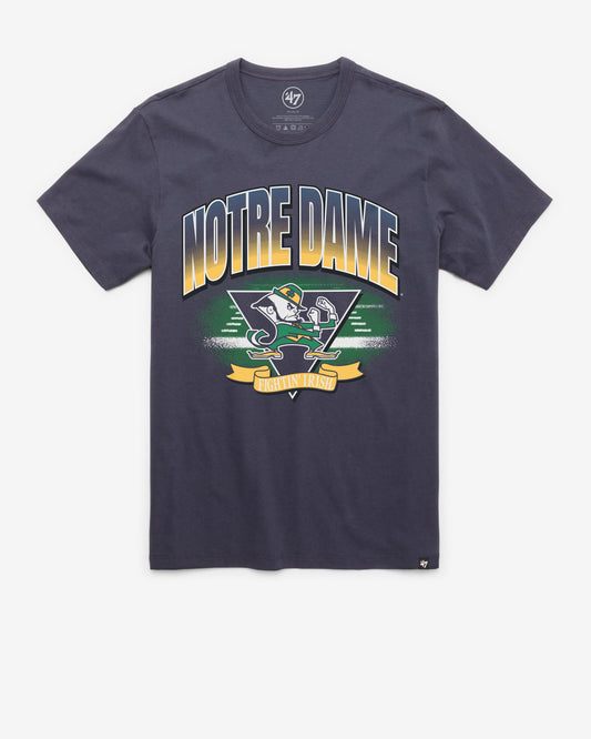 NOTRE DAME FIGHTIN IRISH ARENA FADE '47 FRANKLIN TEE ATLAS BLUE