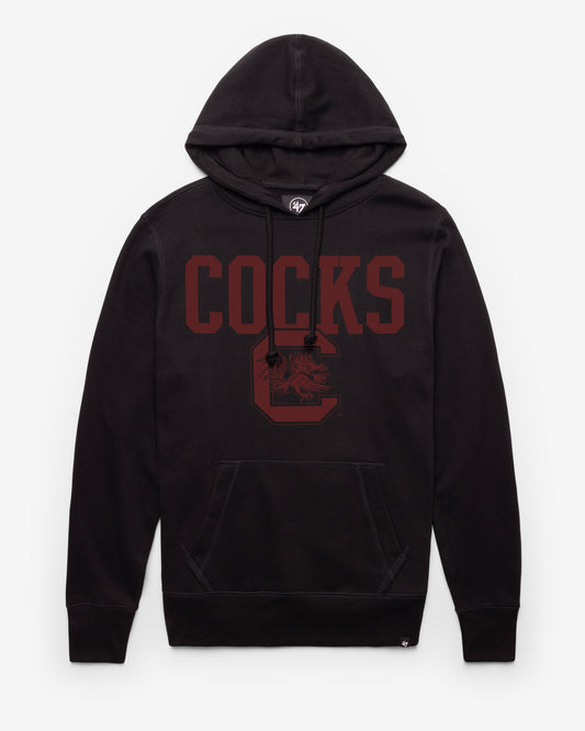 SOUTH CAROLINA GAMECOCKS STRAIGHT BLOCK '47 HEADLINE HOOD JET BLACK