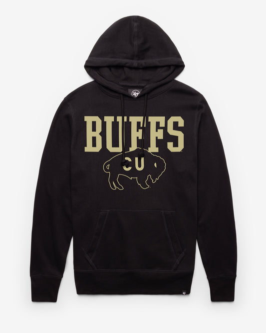 COLORADO BUFFALOES VINTAGE STRAIGHT BLOCK '47 HEADLINE HOOD JET BLACK