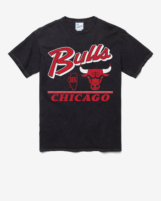 CHICAGO BULLS FLY BY VINTAGE '47 TUBULAR TEE DT BLACK
