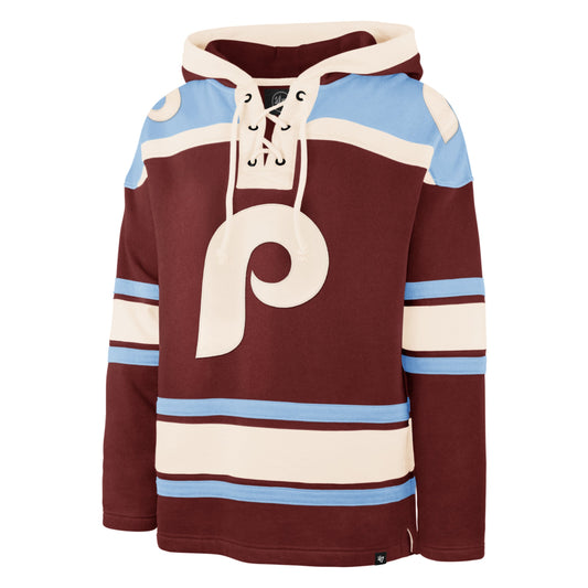 PHILADELPHIA PHILLIES COOPERSTOWN SUPERIOR '47 LACER HOOD CARDINAL