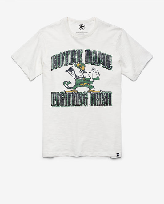 NOTRE DAME FIGHTING IRISH OVERRUN '47 SCRUM TEE WHITE WASH