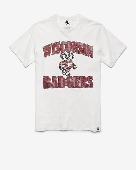 WISCONSIN BADGERS OVERRUN '47 SCRUM TEE WHITE WASH