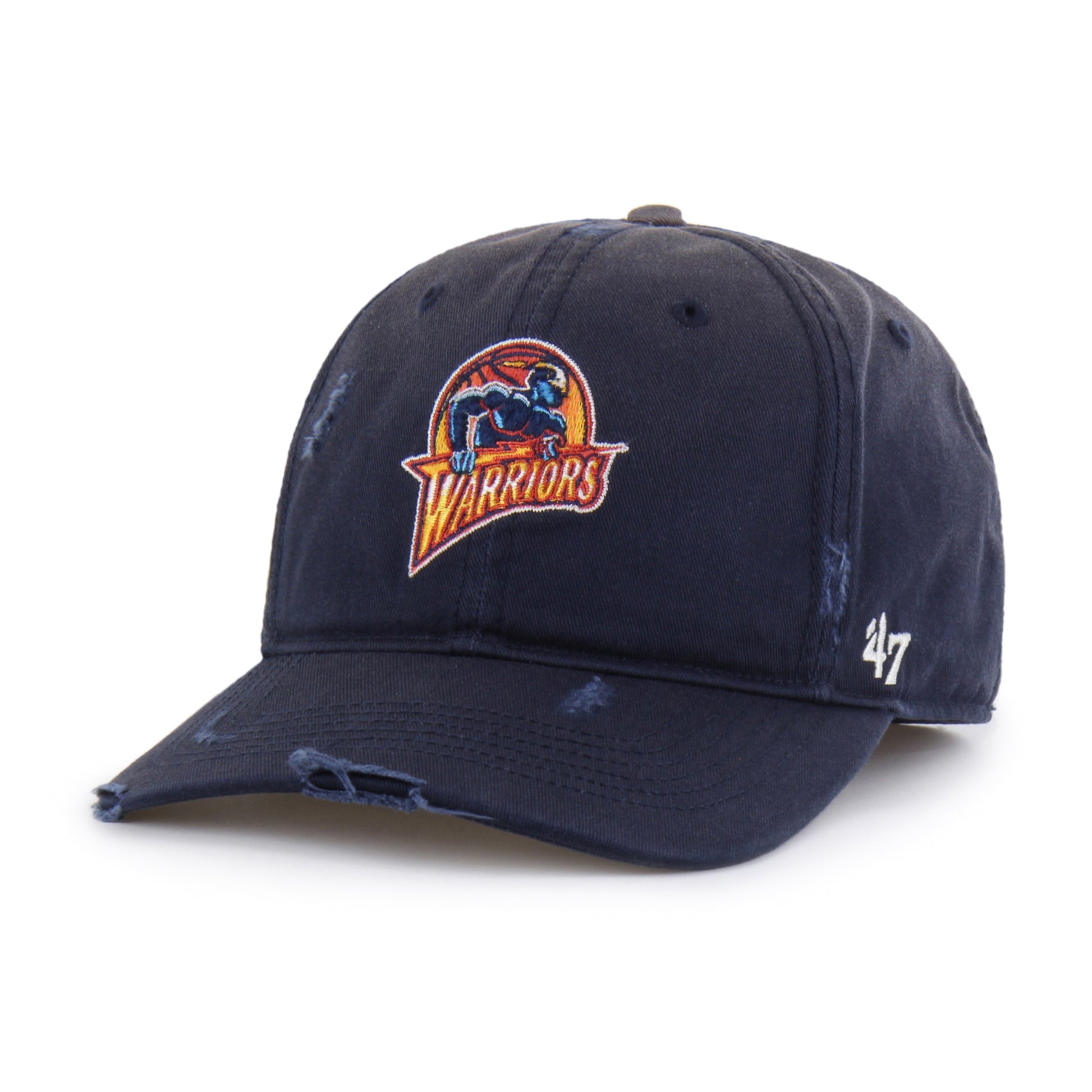 GOLDEN STATE WARRIORS HARDWOOD CLASSICS WORN '47 FRANCHISE LIFESTYLE NAVY