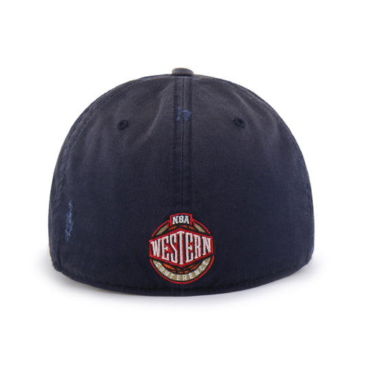 GOLDEN STATE WARRIORS HARDWOOD CLASSICS WORN '47 FRANCHISE LIFESTYLE NAVY