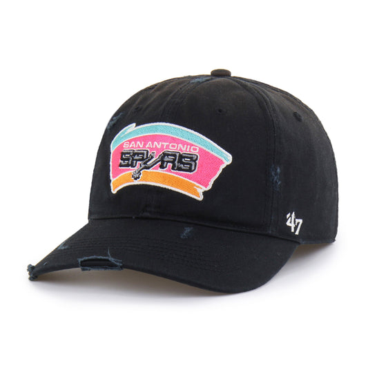 SAN ANTONIO SPURS HARDWOOD CLASSICS WORN '47 FRANCHISE LIFESTYLE BLACK