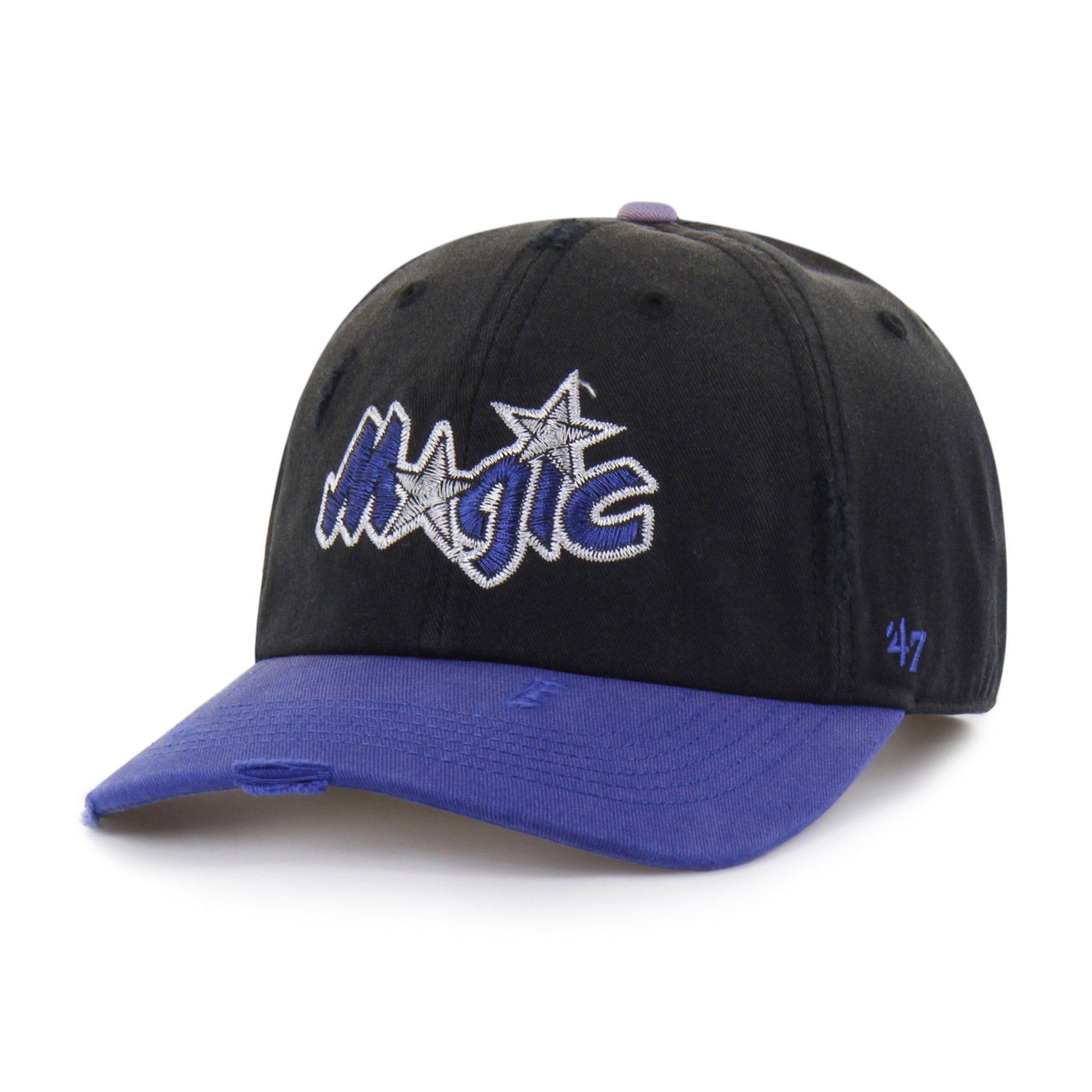 ORLANDO MAGIC HARDWOOD CLASSICS WORN SCRIPT '47 CLEAN UP MF MID FIT BLACK