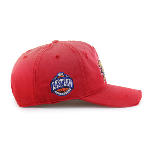 PHILADELPHIA 76ERS HARDWOOD CLASSICS WORN '47 HITCH LC LOW CROWN RED