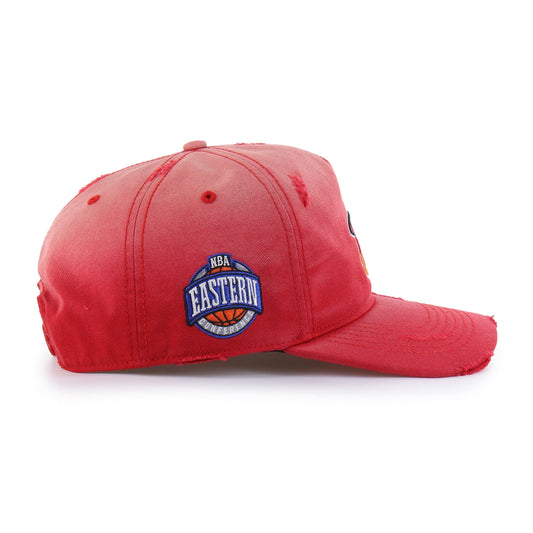 MIAMI HEAT HARDWOOD CLASSICS WORN '47 HITCH LC LOW CROWN RED