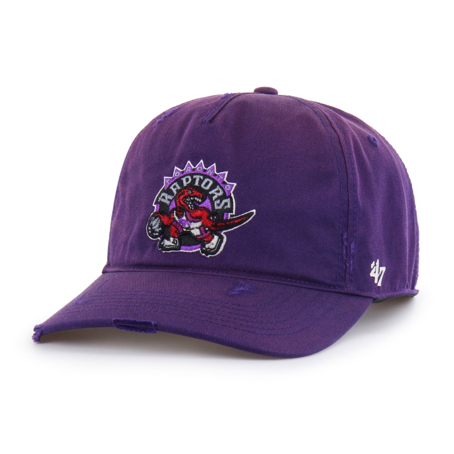 TORONTO RAPTORS HARDWOOD CLASSICS WORN '47 HITCH LC LOWN CROWN PURPLE