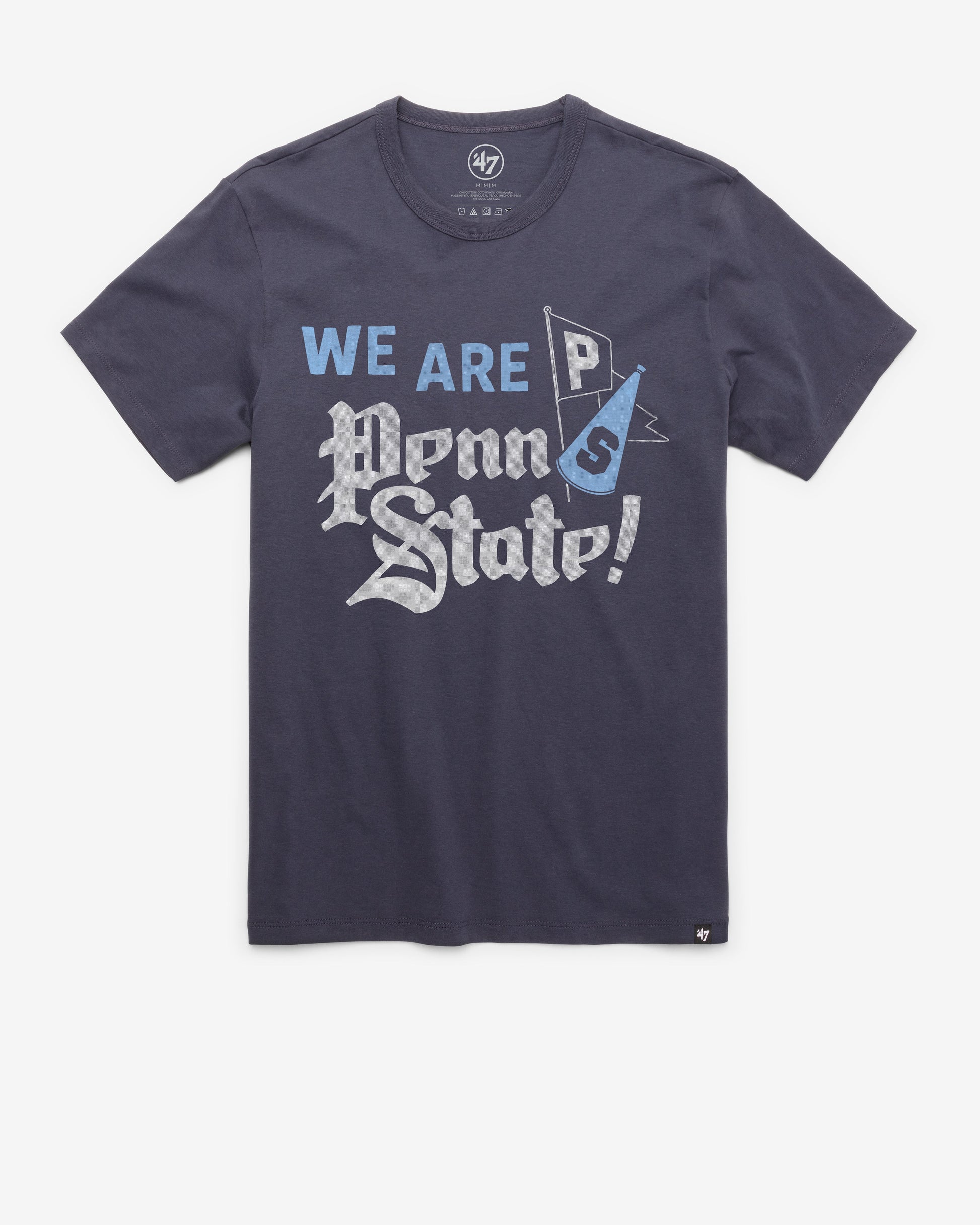 PENN STATE NITTANY LIONS VINTAGE VARSITY HOUSE '47 FRANKLIN TEE ATLAS BLUE