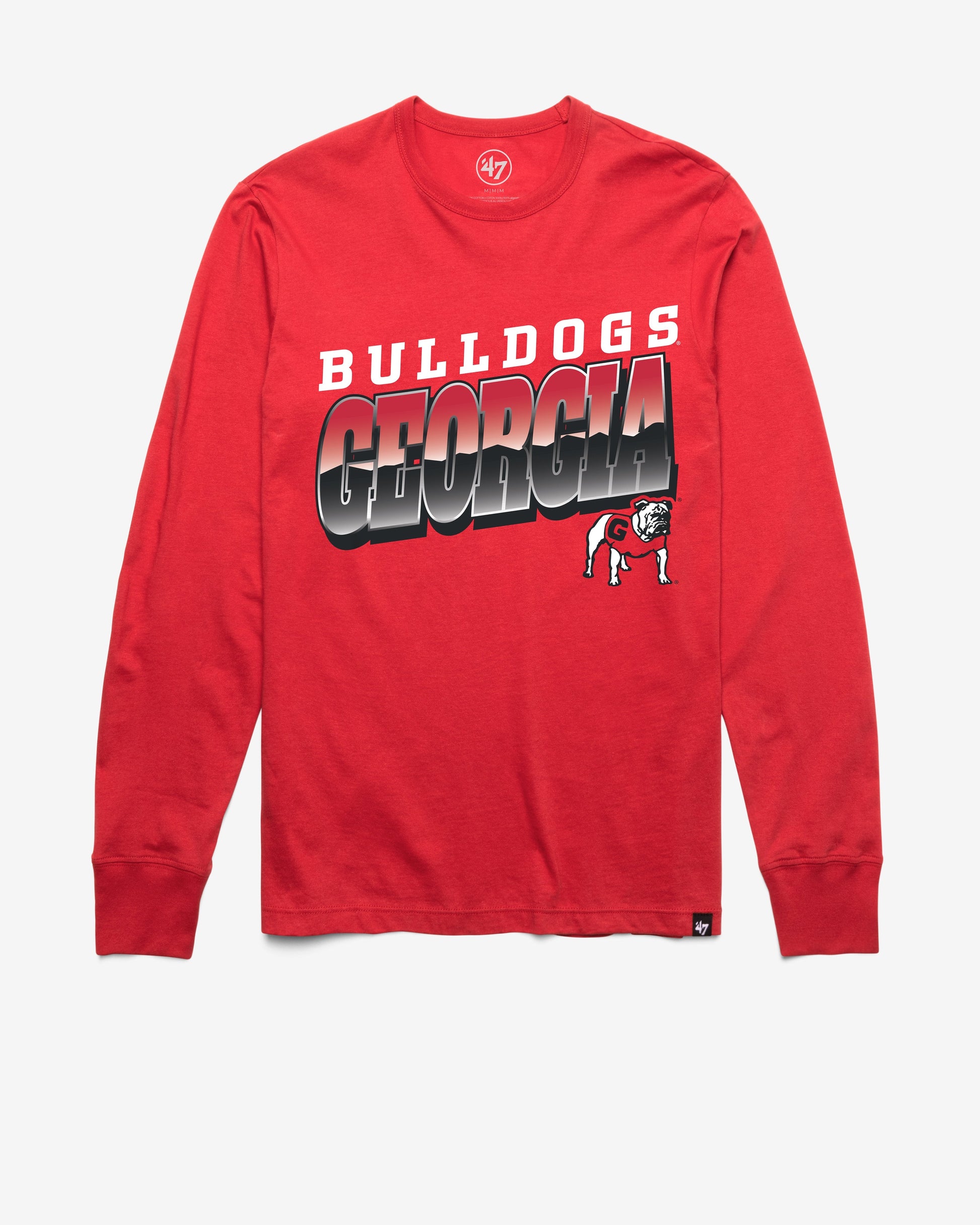 GEORGIA BULLDOGS POLISHED '47 FRANKLIN LONG SLEEVE TEE RACER RED