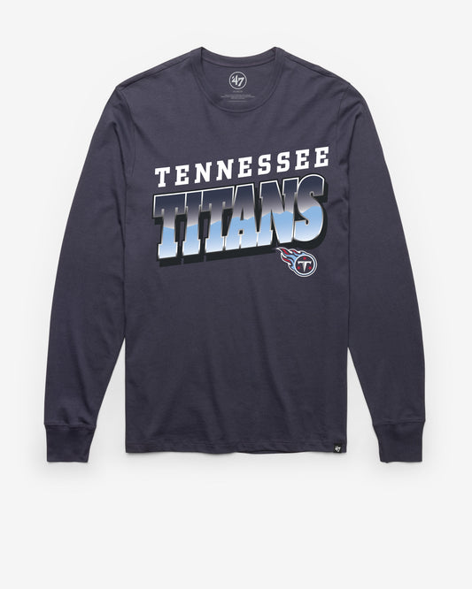 TENNESSEE TITANS POLISHED '47 FRANKLIN LONG SLEEVE TEE ATLAS BLUE