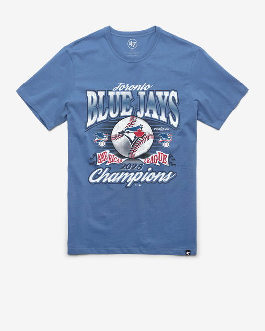 TORONTO BLUE JAYS 2025 AMERICAN LEAGUE CHAMPIONS '47 FRANKLIN TEE CADET BLUE