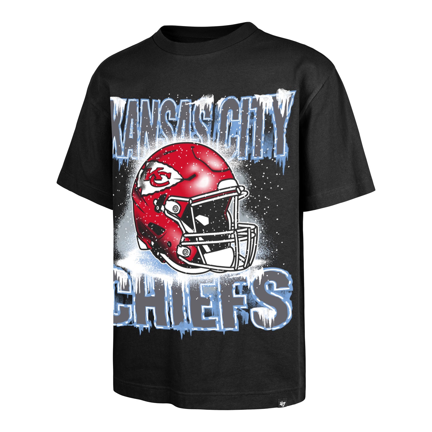 KANSAS CITY CHIEFS FLURRY FORECAST '47 FOUNDATION TEE BLACK
