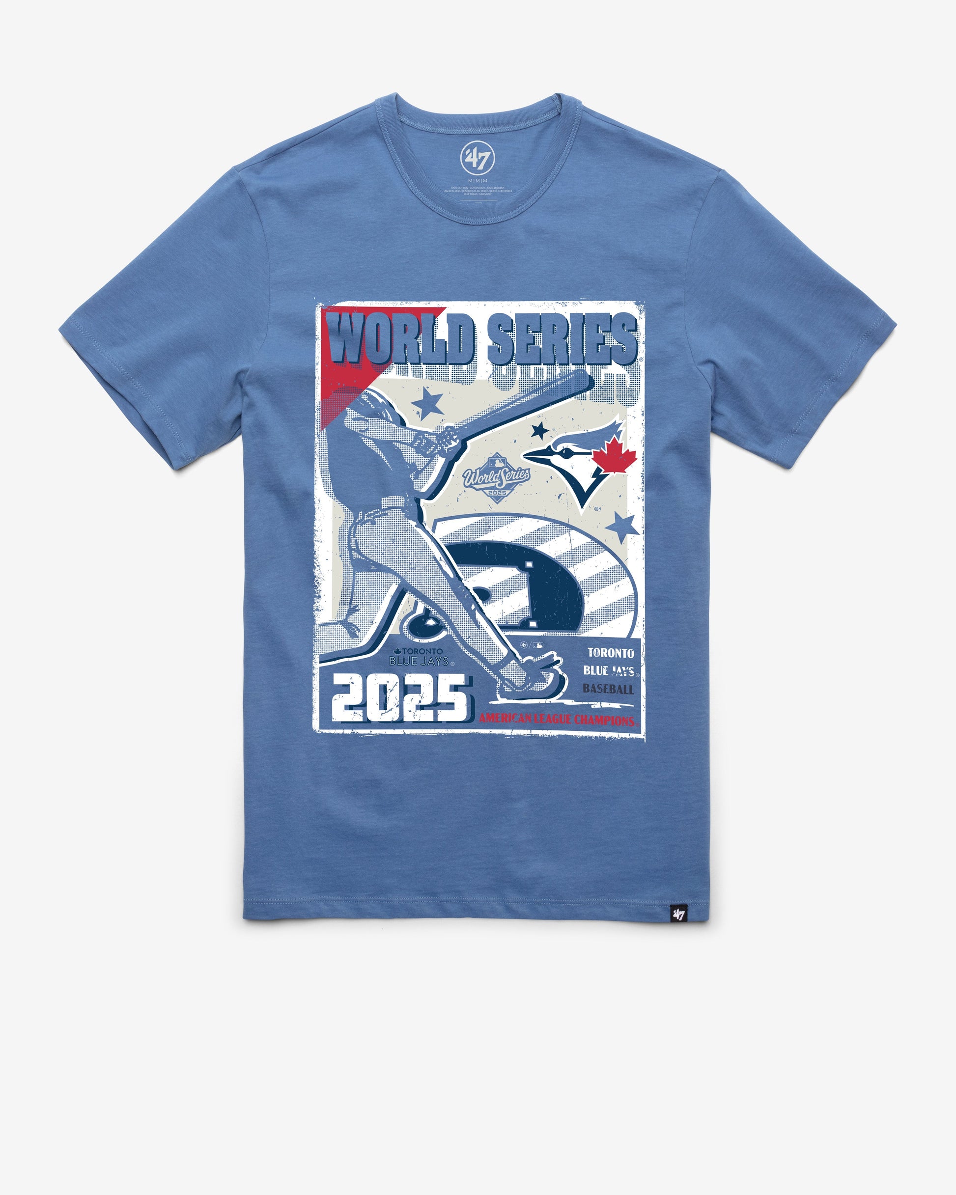 TORONTO BLUE JAYS 2025 WORLD SERIES '47 FRANKLIN TEE CADET BLUE