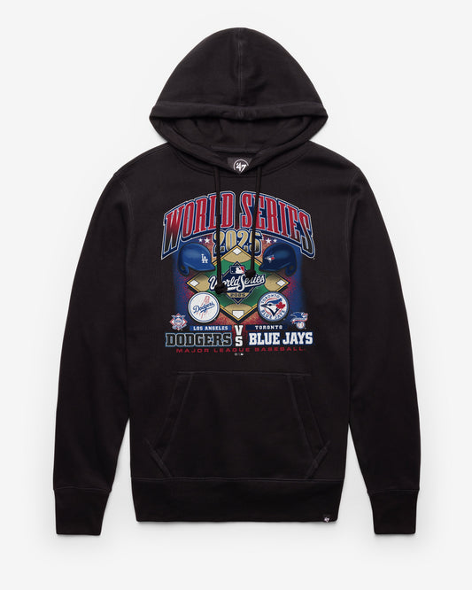 LOS ANGELES DODGERS / TORONTO BLUE JAYS MLB WORLD SERIES DUELING '47 HEADLINE HOOD JET BLACK