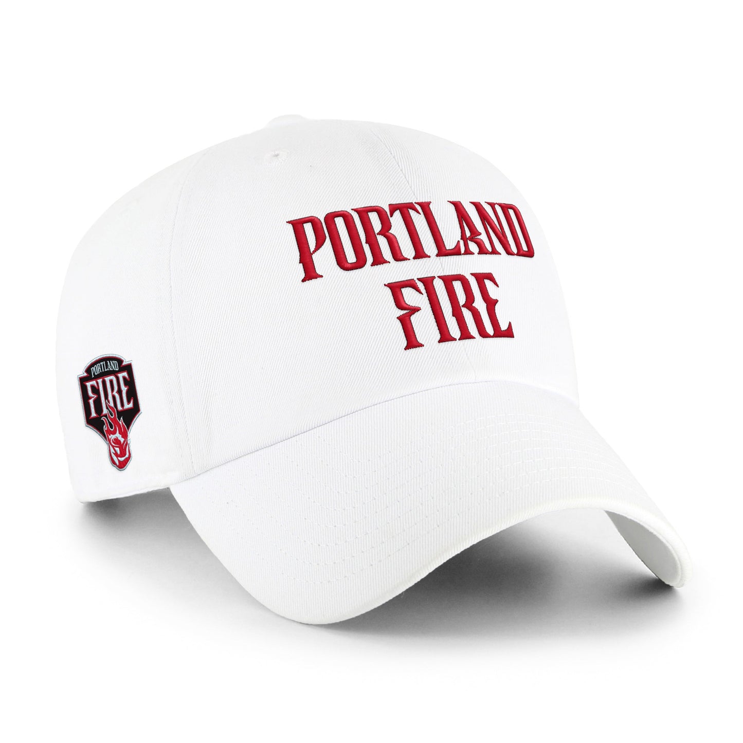 PORTLAND FIRE BALLPARK SCRIPT SHOT '47 CLEAN UP WHITE
