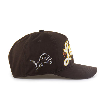 DETROIT LIONS LEAFLINE '47 HITCH RF RELAXED FIT BROWN