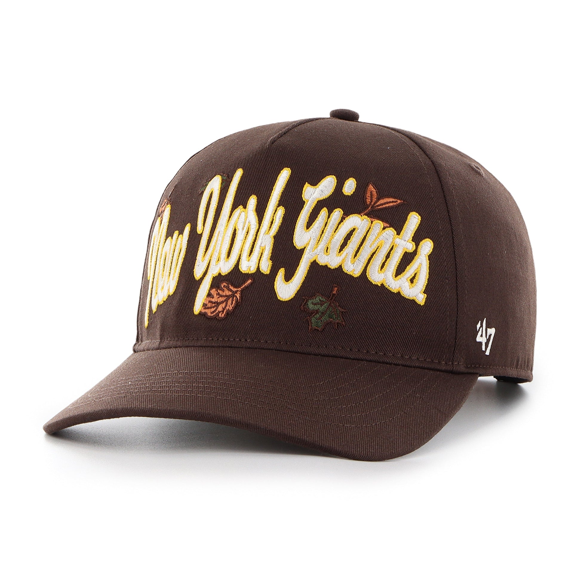 NEW YORK GIANTS LEAFLINE '47 HITCH RF RELAXED FIT BROWN