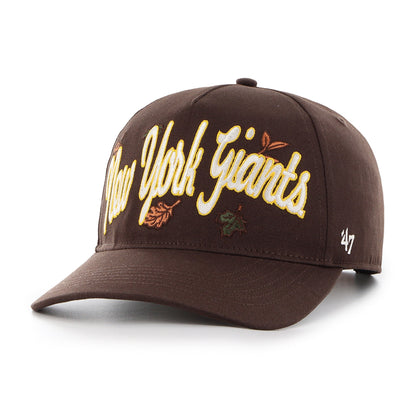 NEW YORK GIANTS LEAFLINE '47 HITCH RF RELAXED FIT BROWN