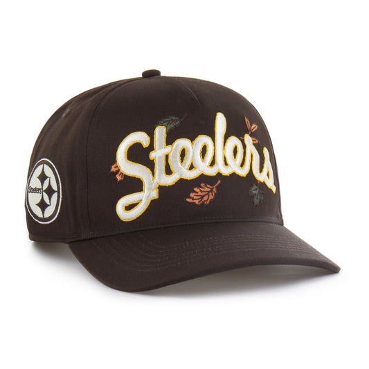 PITTSBURGH STEELERS LEAFLINE '47 HITCH RF RELAXED FIT BROWN