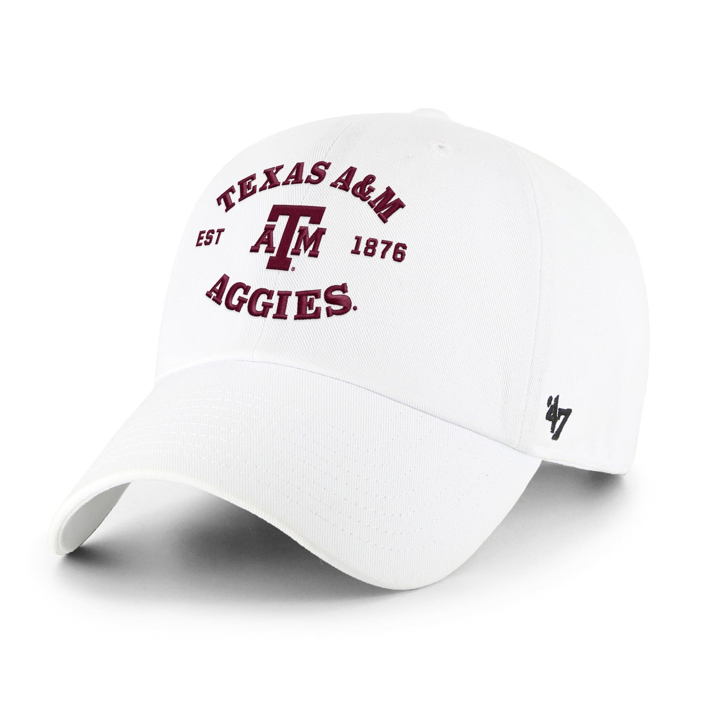 TEXAS A&M AGGIES BROCKMAN '47 CLEAN UP WHITE
