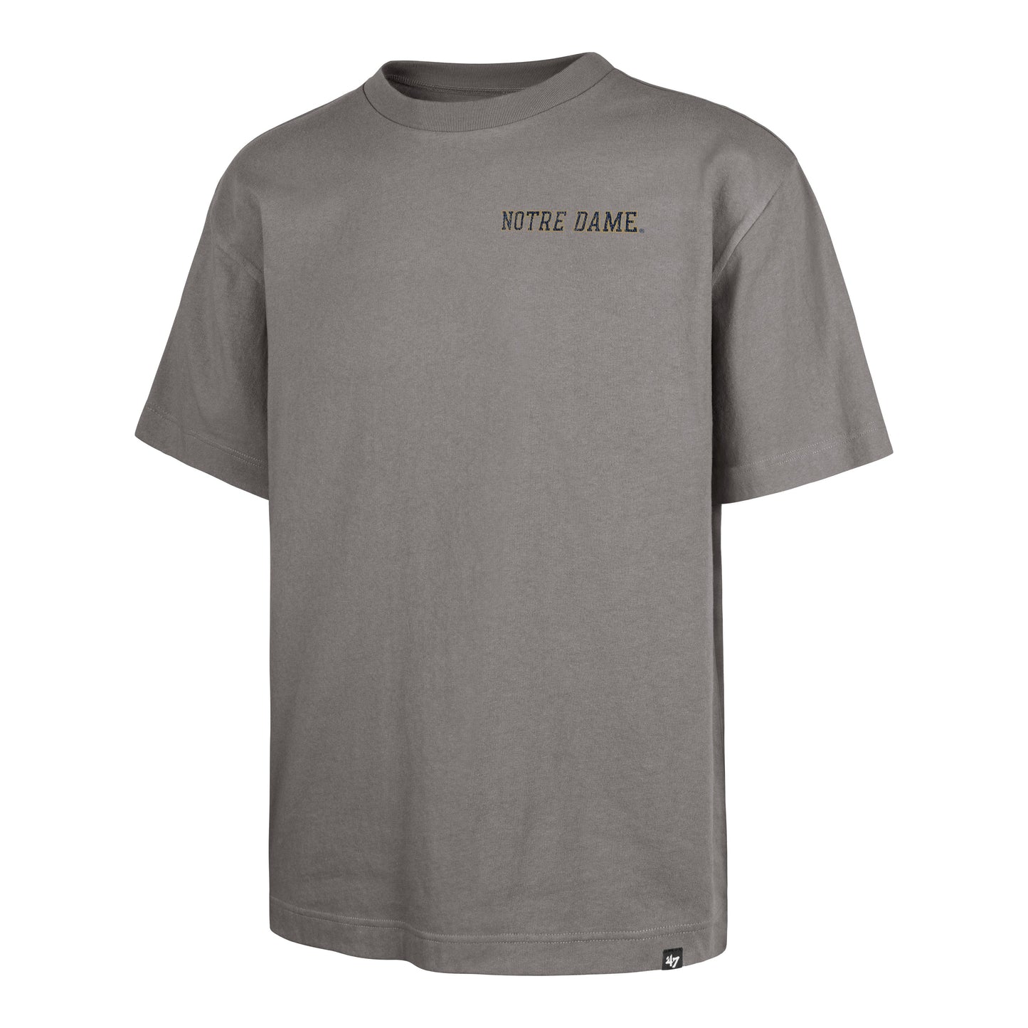 NOTRE DAME FIGHTIN IRISH REGIONAL BACKER '47 FOUNDATION TEE WOLF GREY