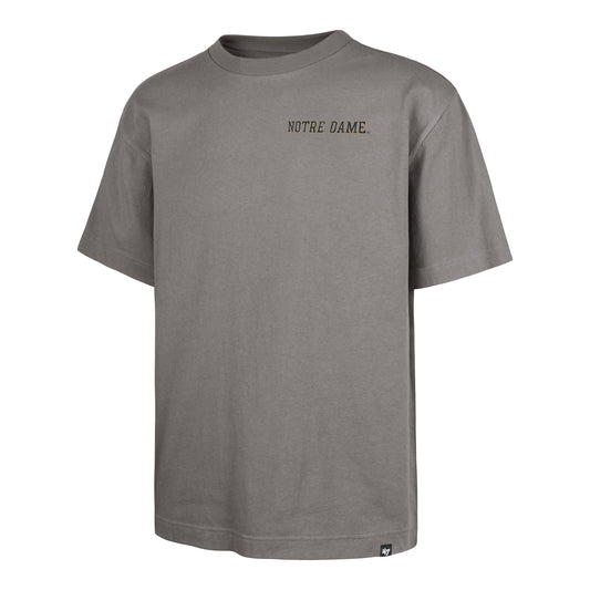 NOTRE DAME FIGHTIN IRISH REGIONAL BACKER '47 FOUNDATION TEE WOLF GREY