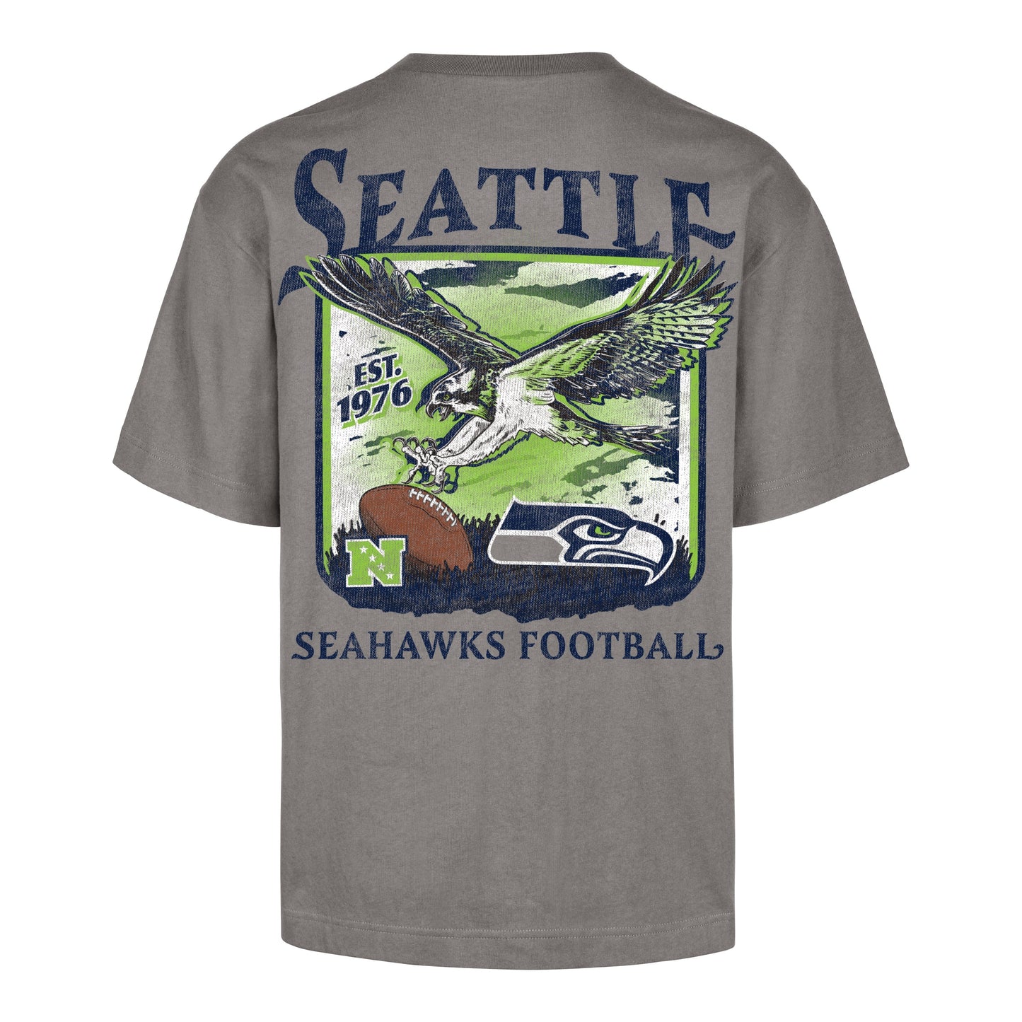 SEATTLE SEAHAWKS REGIONAL BACKER '47 FOUNDATION TEE WOLF GREY