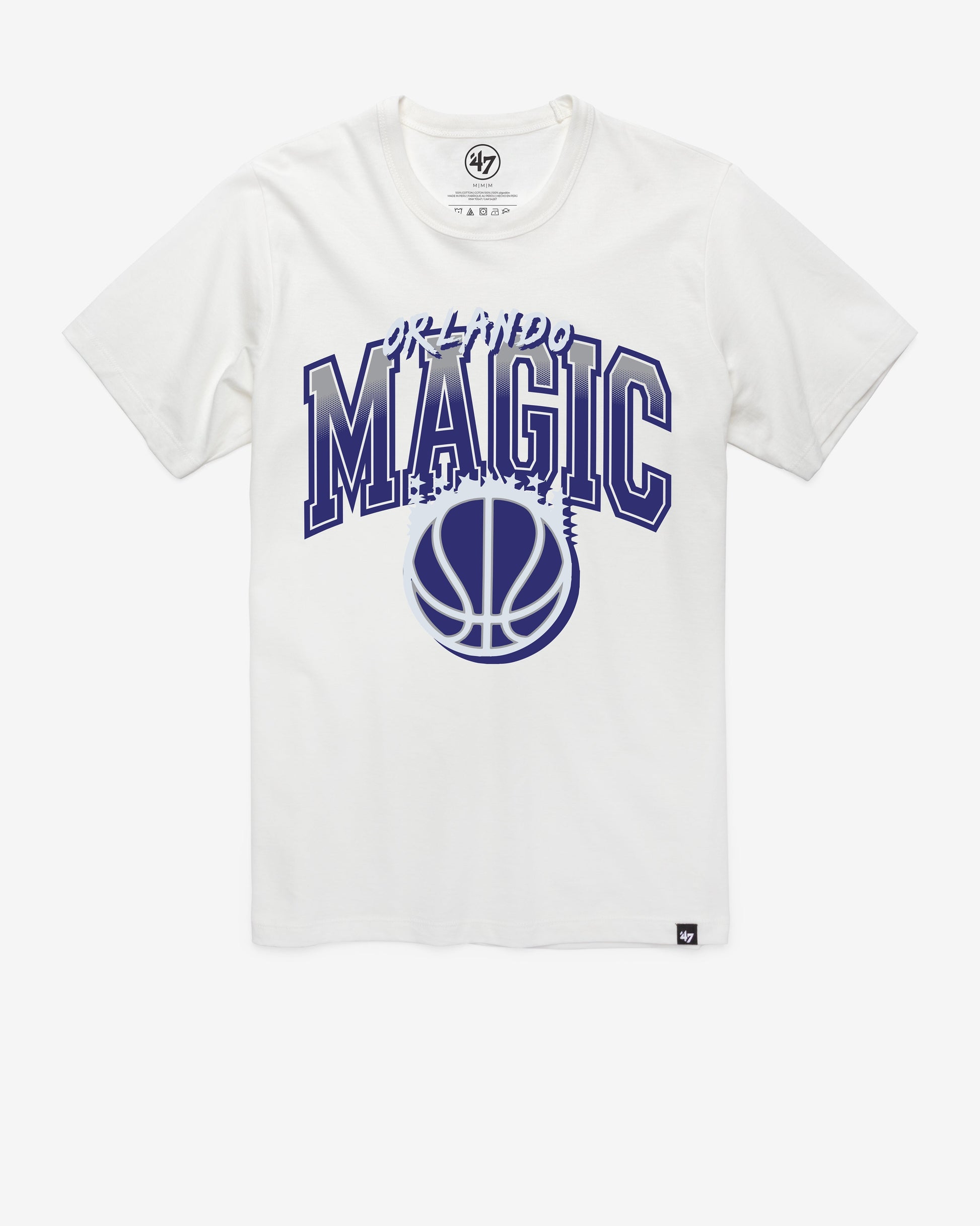 ORLANDO MAGIC CITY EDITION SWISH FADE '47 FRANKLIN TEE WHITE WASH