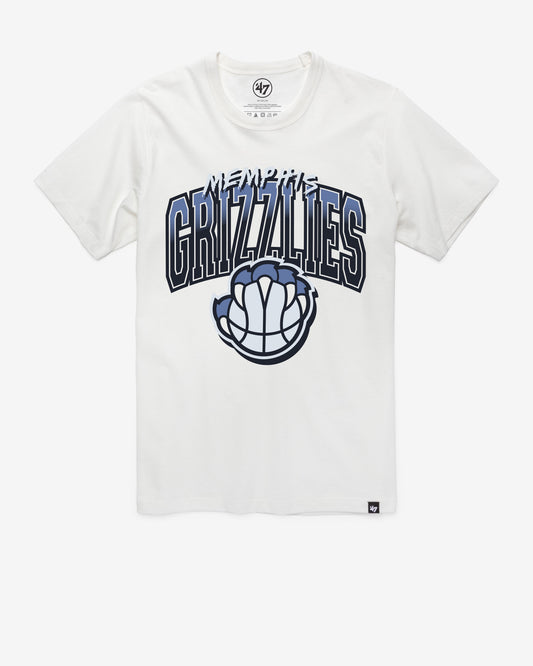 MEMPHIS GRIZZLIES CITY EDITION SWISH FADE '47 FRANKLIN TEE WHITE WASH