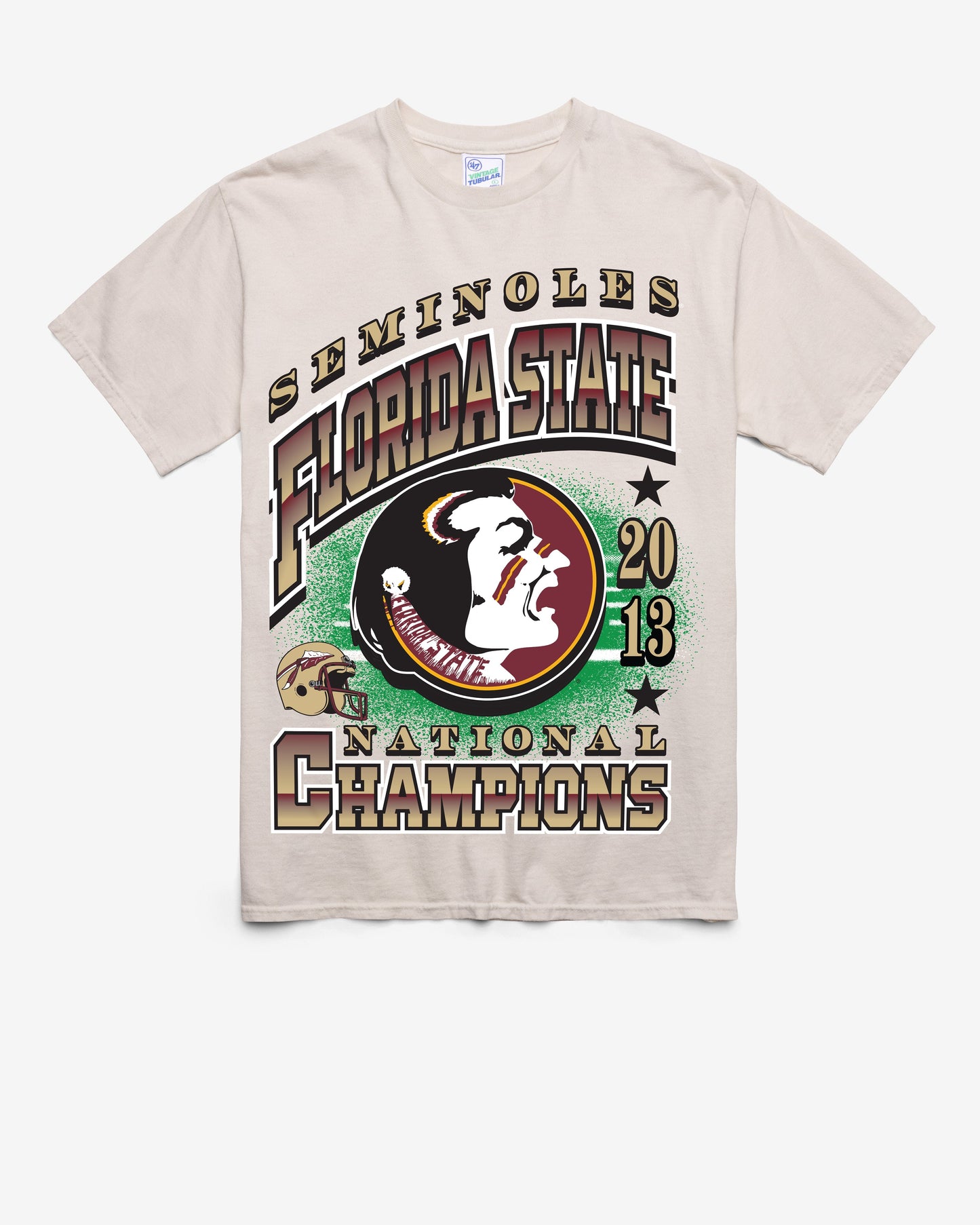 FLORIDA STATE SEMINOLES H-CHAM LOCKER VINTAGE '47 TUBULAR TEE DUNE
