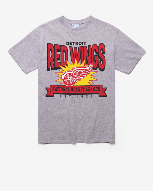 DETROIT RED WINGS TWELVE SIX VINTAGE '47 TUBULAR TEE DT ATHLETIC HEATHER