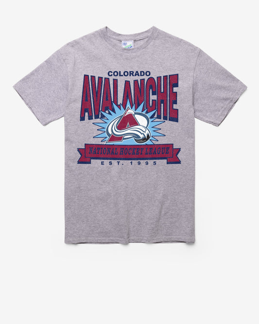 COLORADO AVALANCHE TWELVE SIX VINTAGE '47 TUBULAR TEE DT ATHLETIC HEATHER