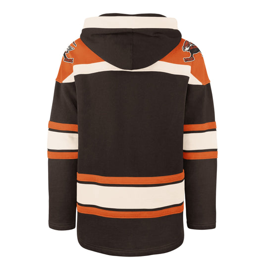 CLEVELAND BROWNS HISTORIC SUPERIOR '47 LACER HOOD BROWN