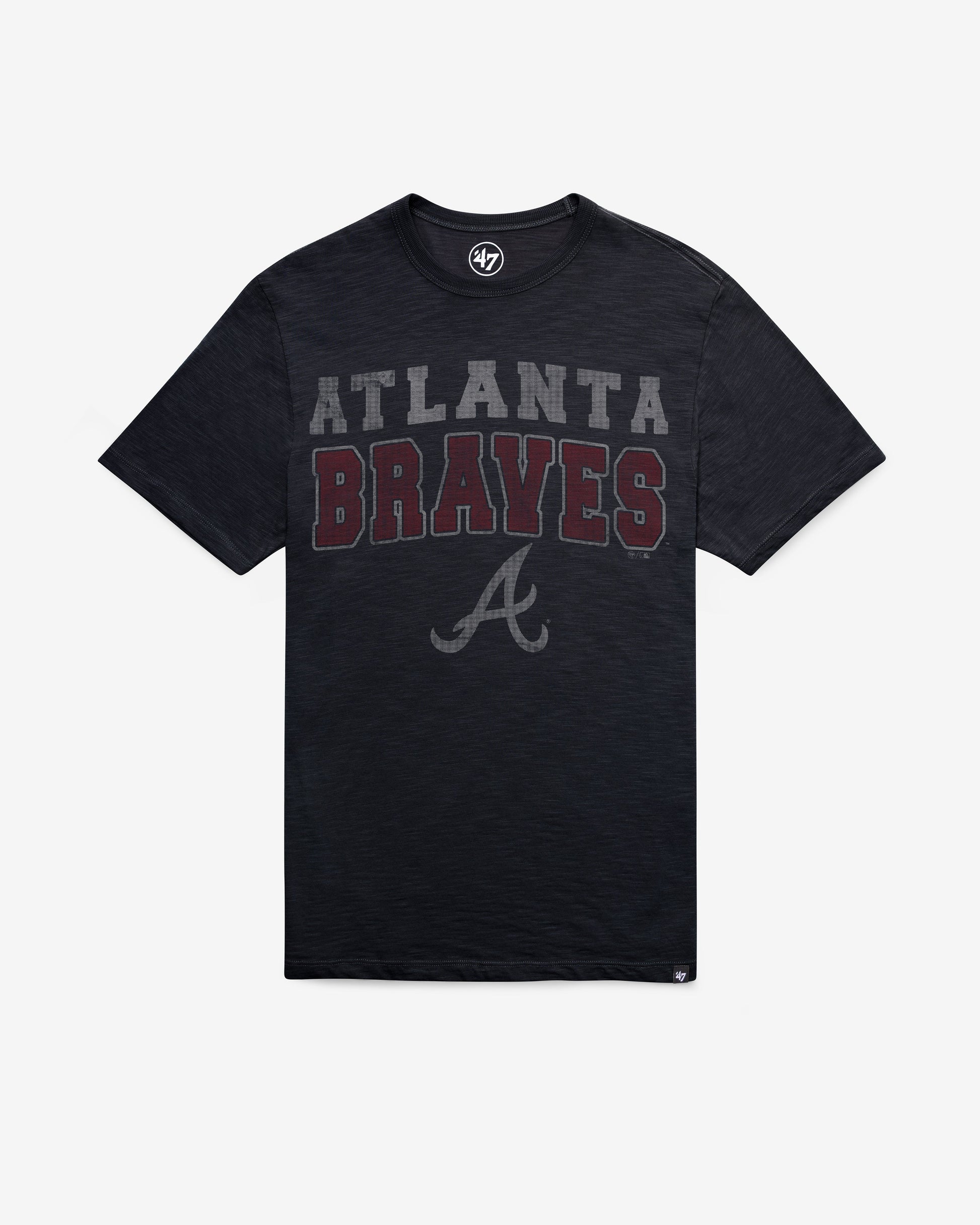 ATLANTA BRAVES STADIUM WAVE '47 SCRUM TEE FALL NAVY