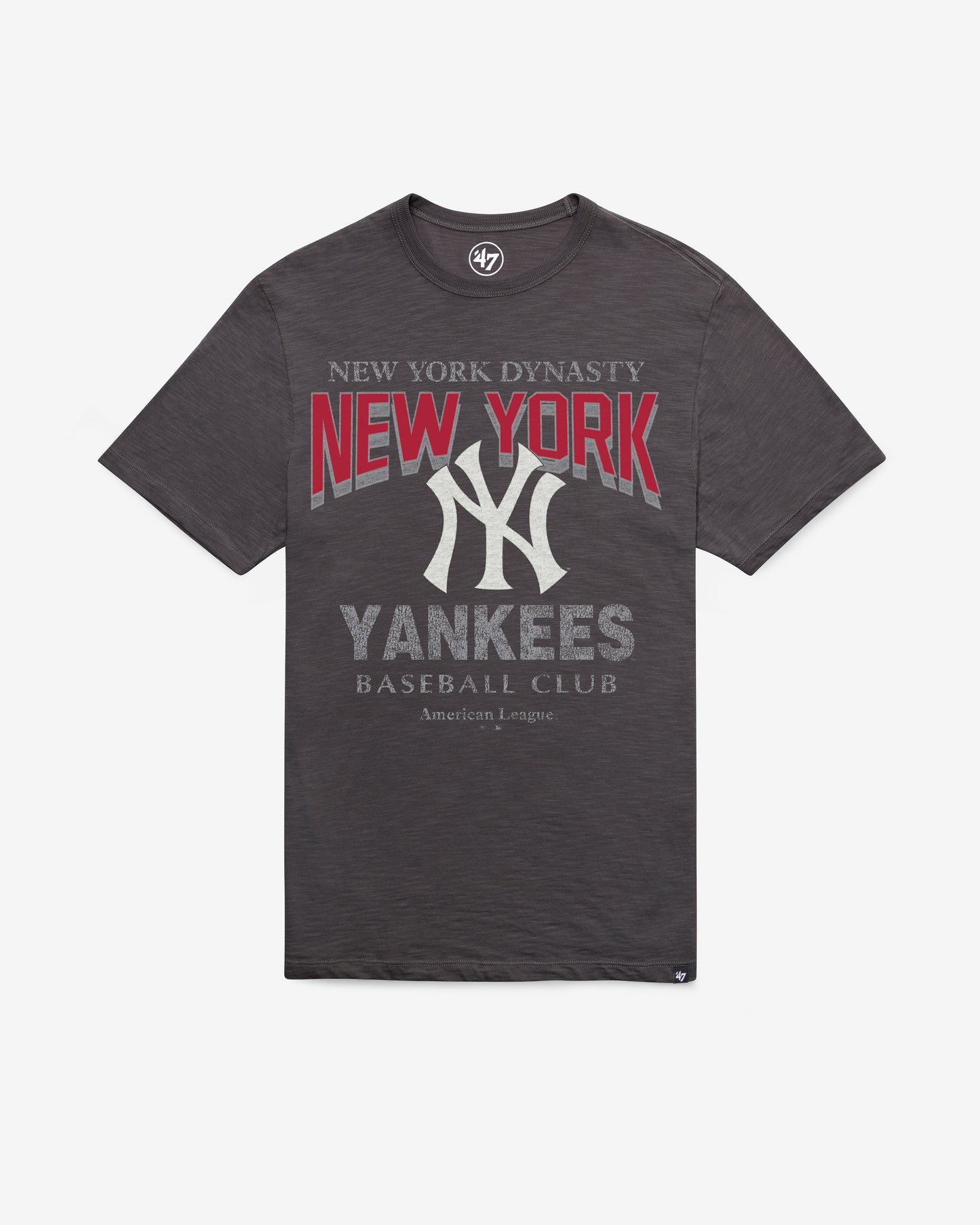 NEW YORK YANKEES HEAD ON '47 SCRUM TEE CHARCOAL