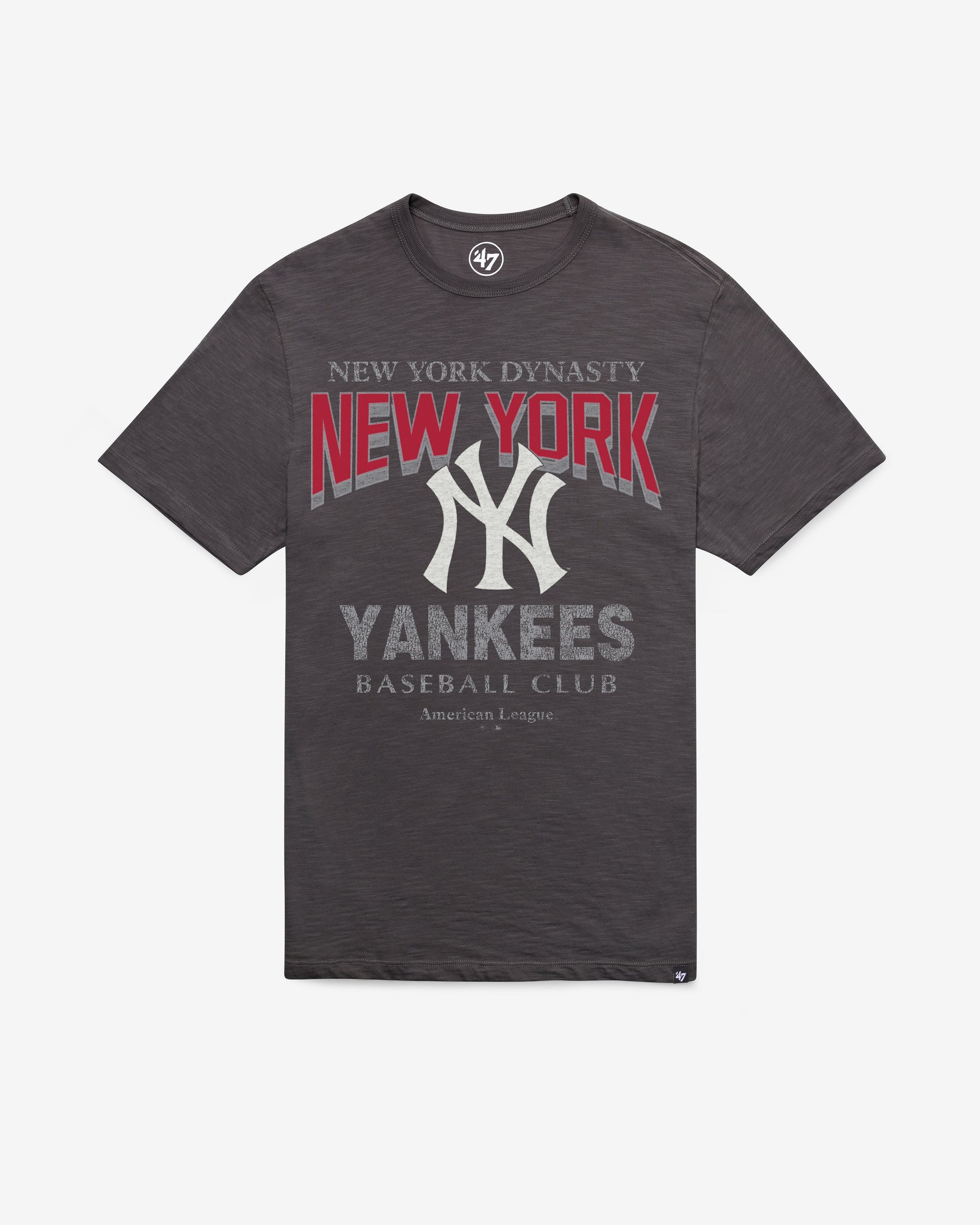 NEW YORK YANKEES HEAD ON '47 SCRUM TEE CHARCOAL