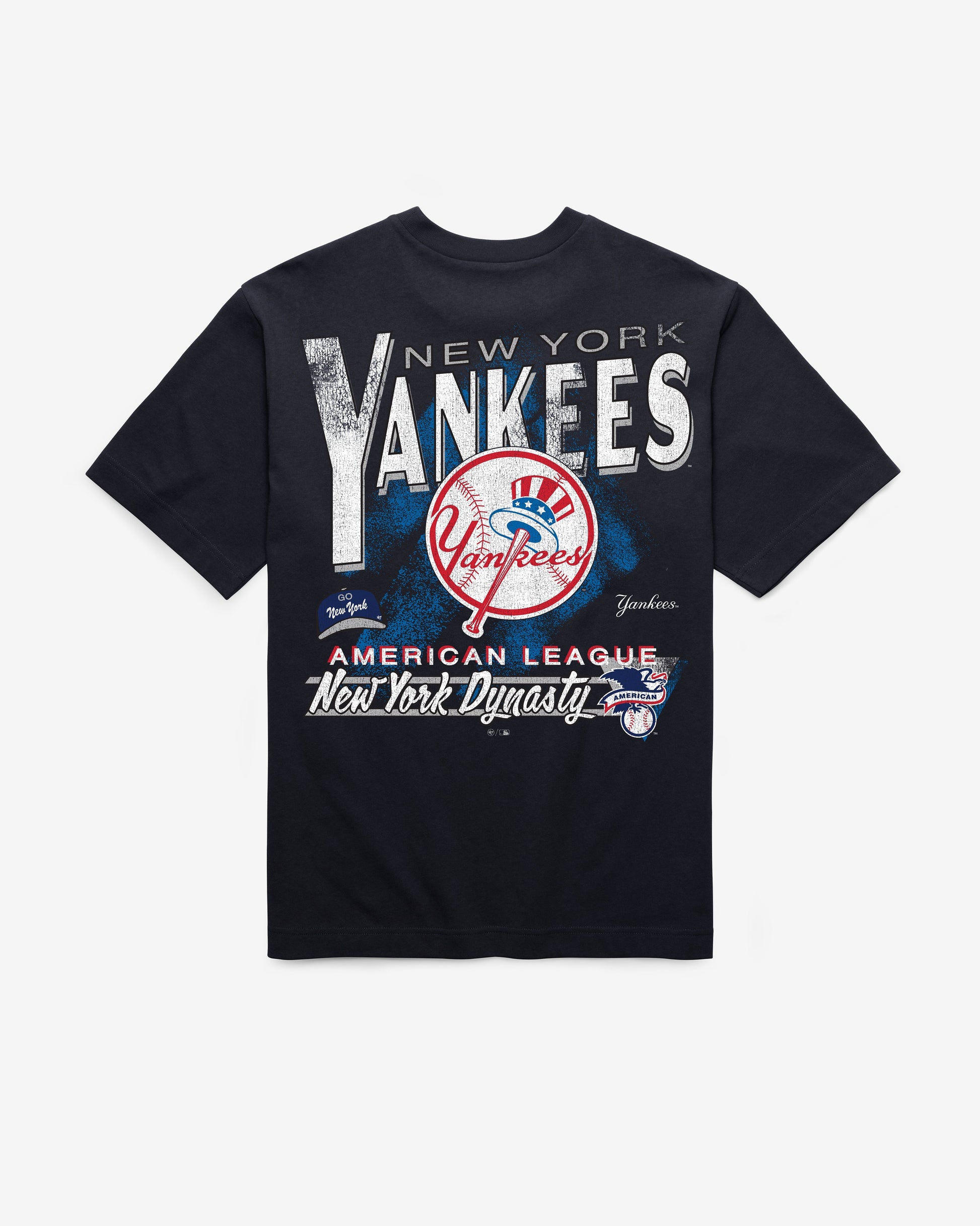 NEW YORK YANKEES UNDER BAR '47 FOUNDATION TEE NAVY