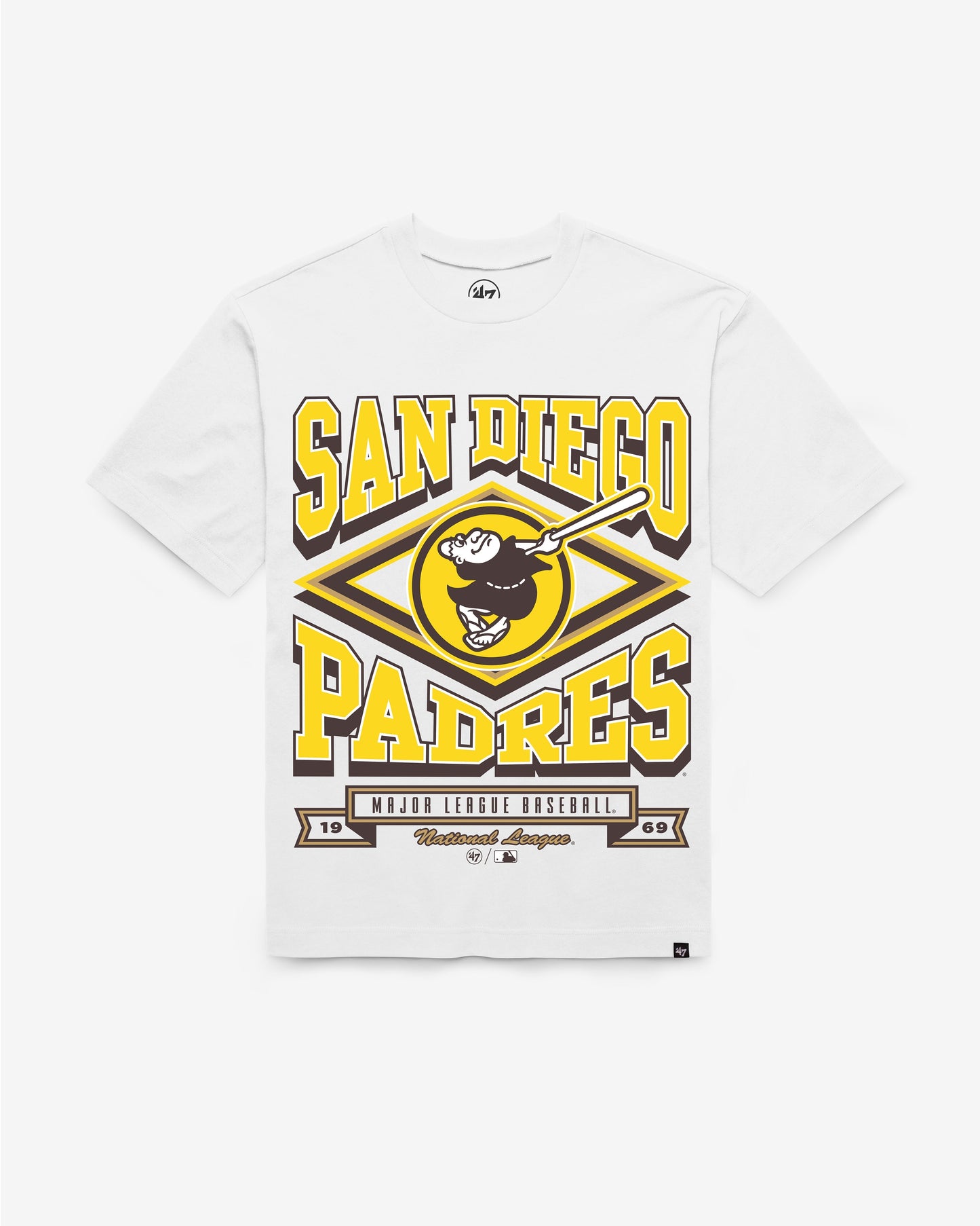 SAN DIEGO PADRES HEATER '47 FOUNDATION TEE WHITE