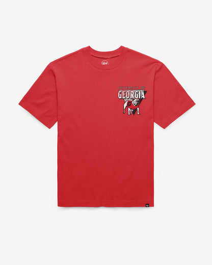 GEORGIA BULLDOGS UNDER BAR '47 FOUNDATION TEE RED