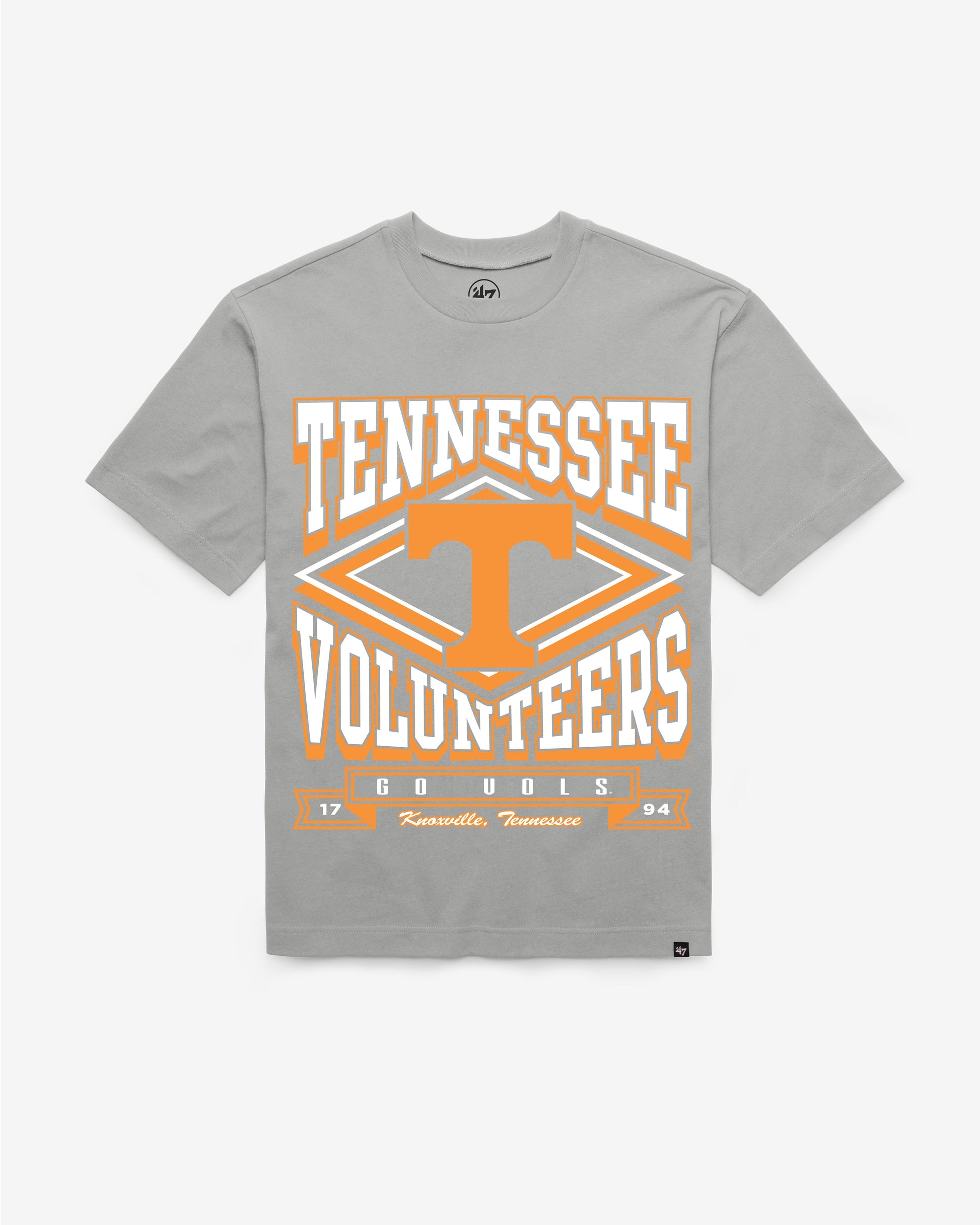 TENNESSEE VOLUNTEERS HEATER '47 FOUNDATION TEE WOLF GREY