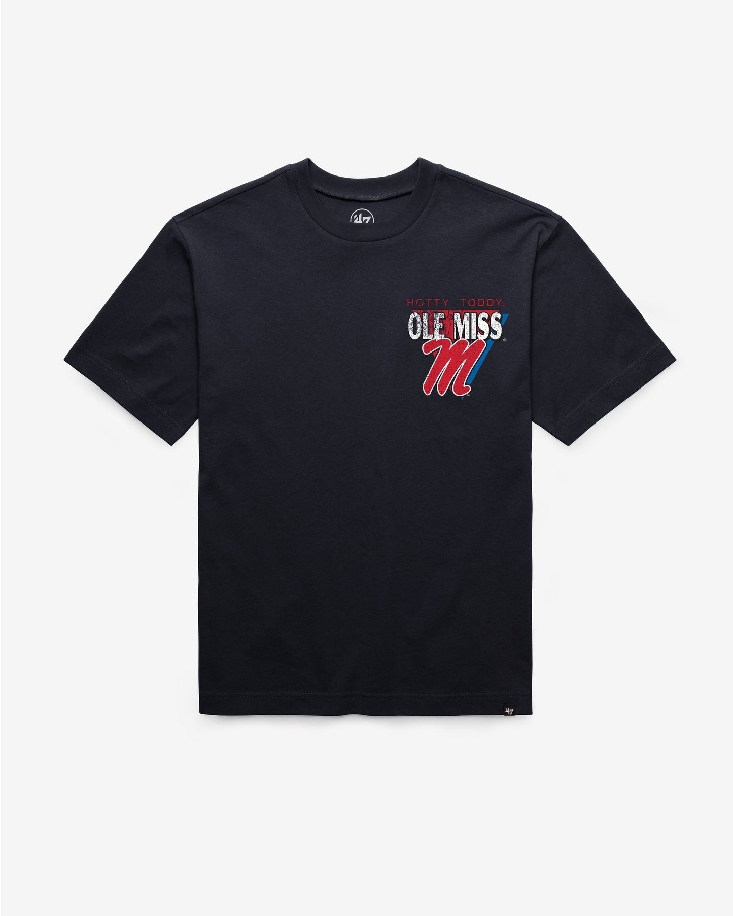 MISSISSIPPI REBELS UNDER BAR '47 FOUNDATION TEE NAVY