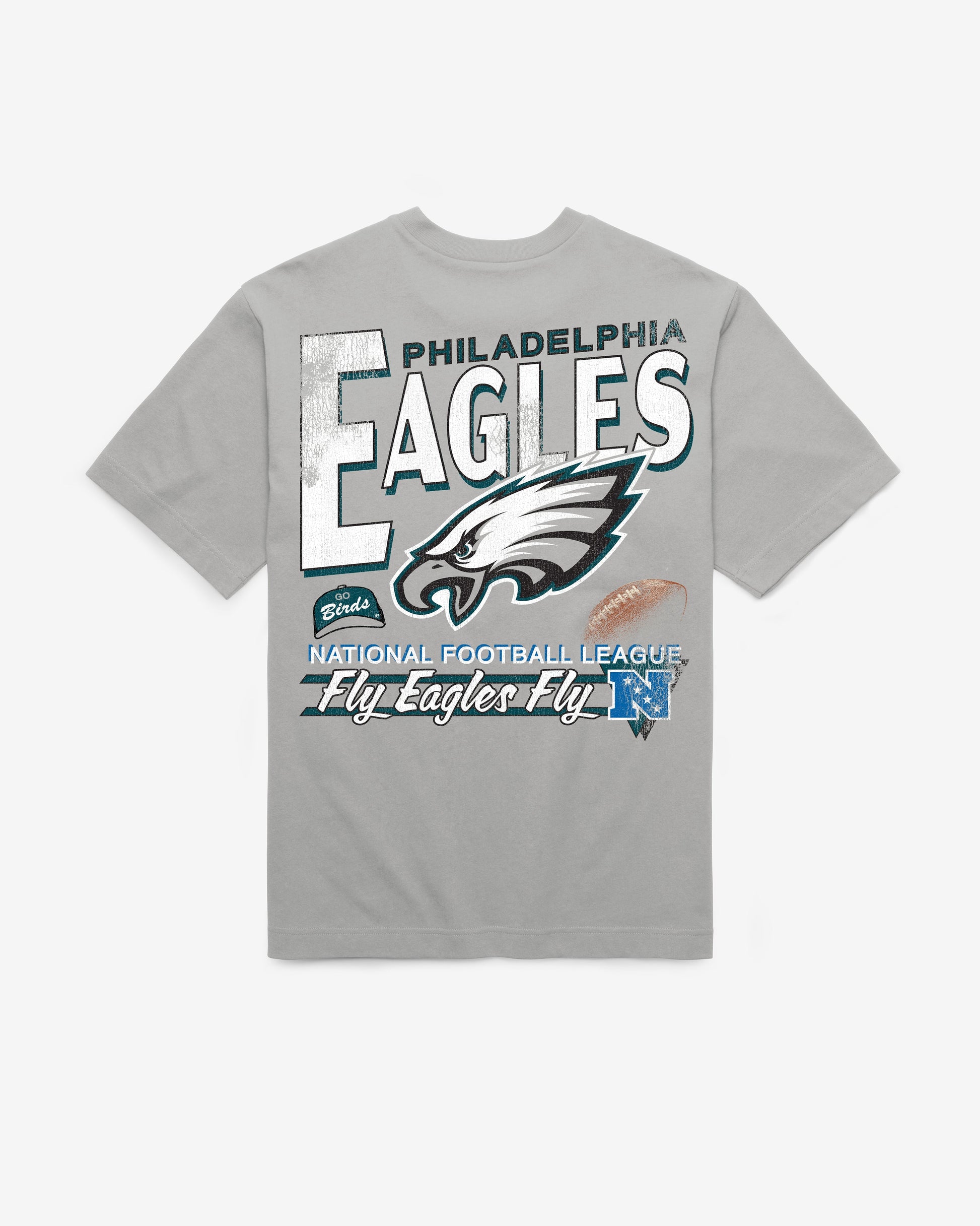 PHILADELPHIA EAGLES UNDER BAR '47 FOUNDATION TEE WOLF GREY