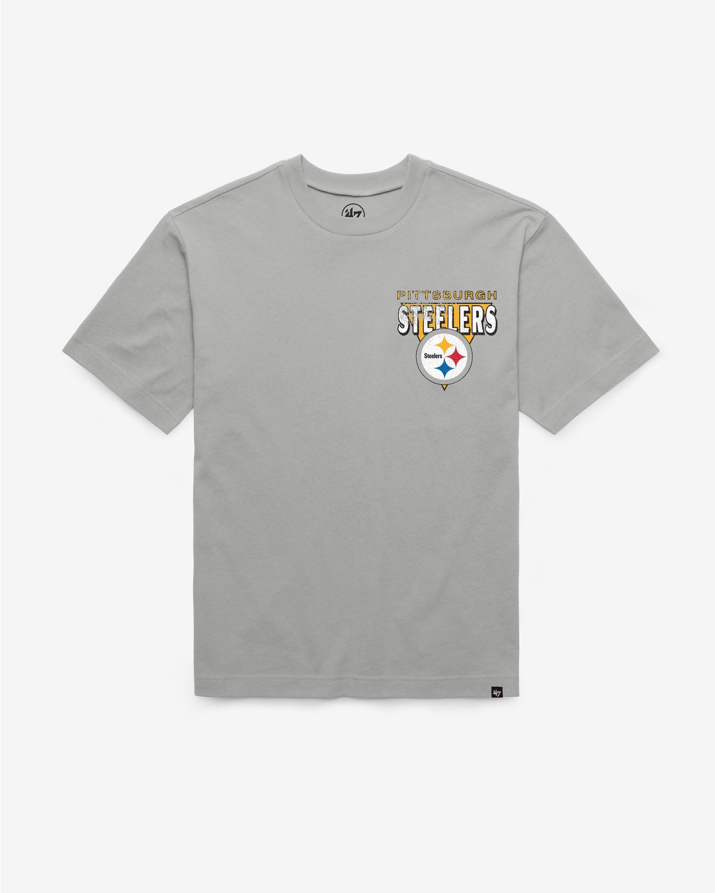 PITTSBURGH STEELERS UNDER BAR '47 FOUNDATION TEE WOLF GREY